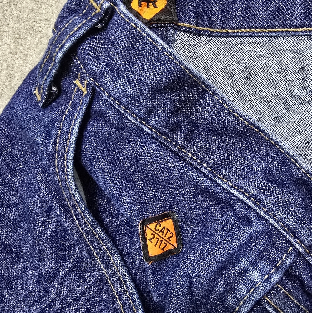 Wranger FR 13 Original Blue Jeans MENS Size 38/32 - Picture 5 of 6